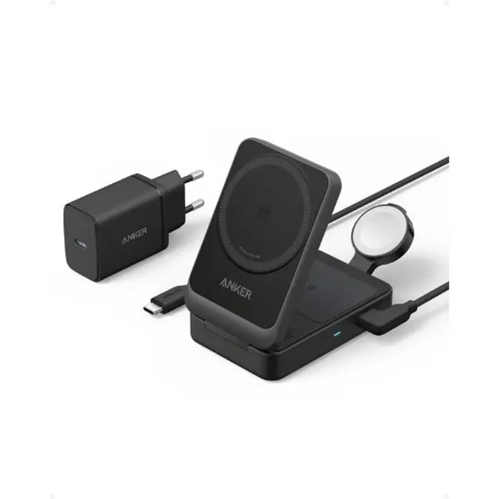 Anker MagGo stalak za bežično punjenje, 15W, crni (A25X1H11)