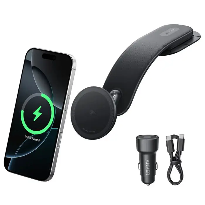 Anker Nano MagGo 15W brezžični avtopolnilec z nosilcem