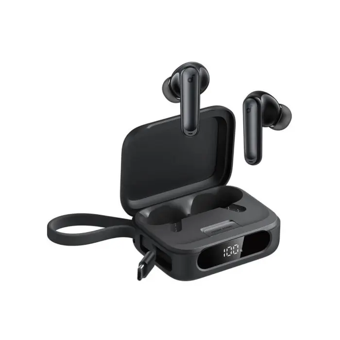 Anker Soundcore brezžične slušalke P41i Standard s prenosnim polnilnikom za telefon (brez Lightning adapterja), črne