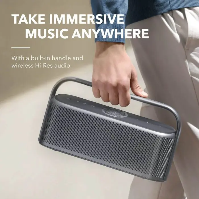 Anker Soundcore portable Bluetooth speaker Motion X600, green.