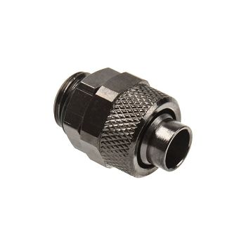 Connection straight G1/4 inch to 13/10mm - nickel black