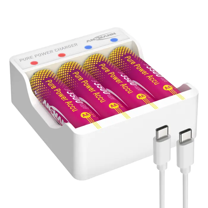 Ansmann Ansman lithium charger Pure Power Set + 4× Micro AA