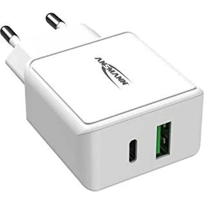 Ansmann Home Charger HC218PD, charger (white, Power Delivery & Quick Charge)