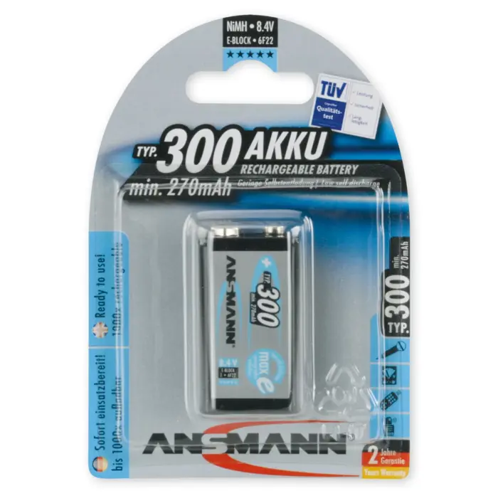 Ansmann maxE 1xE NM 9.0V/ 270mAh