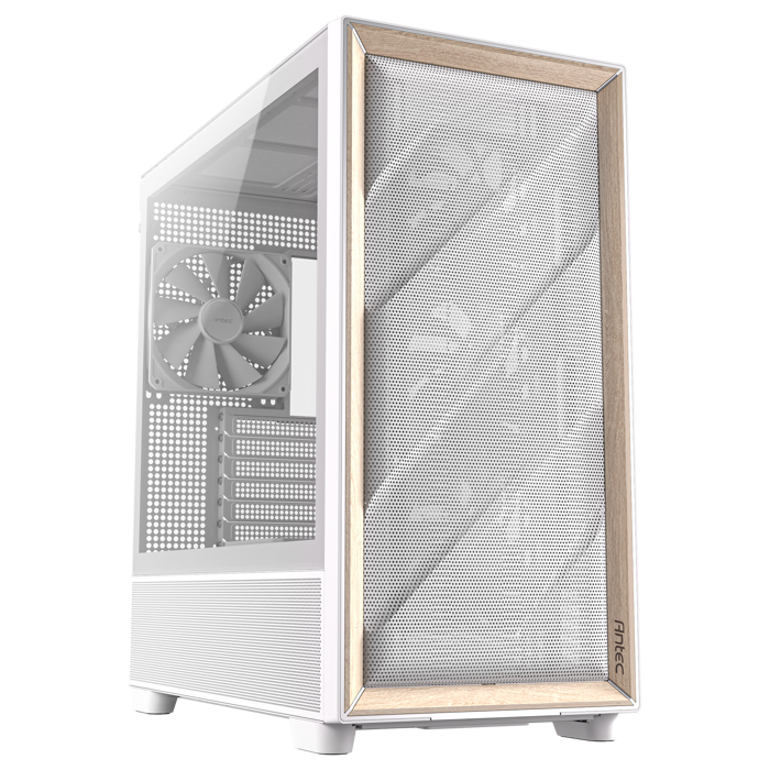 Antec Flux PC-Gehäuse, Full-Tower, E-ATX, Tempered Glass – weiß-0-761345-10134-9