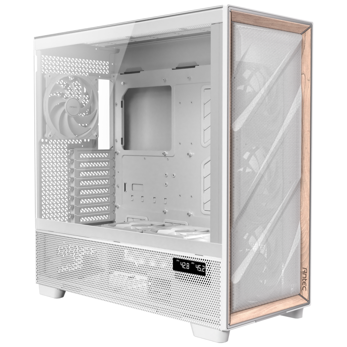 Antec Flux Pro PC-Gehäuse, Full-Tower, E-ATX, Tempered Glass – weiß-0-761345-10156-1