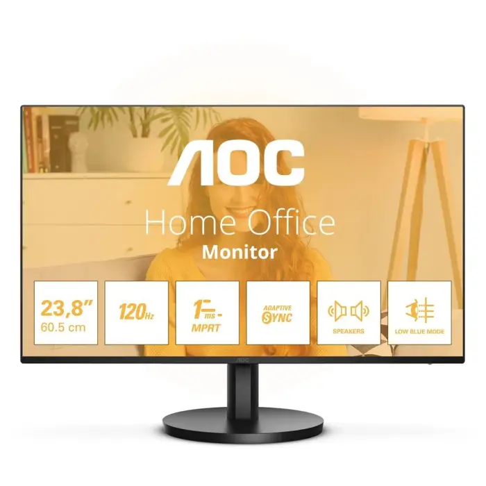 AOC 24B3QA2, 23,8", VGA, HDMI, DP, zvuč., 120Hz