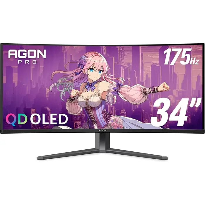 AOC AGON Pro AG346UCD, 34 Zoll Curved Gaming Monitor, 175 Hz, QD OLED, Adaptive Sync-AG346UCD