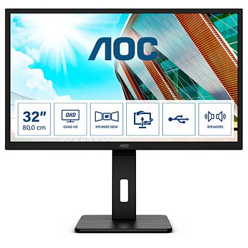 AOC LCD 32" Wide, 16:9, DP, QHD