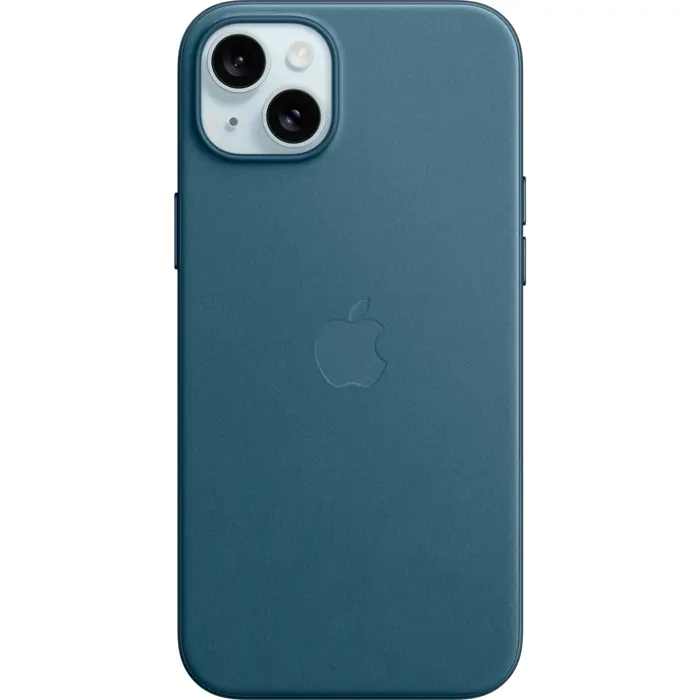 Apple fine fabric case with MagSafe, mobile phone case (blue, iPhone 15 Plus)