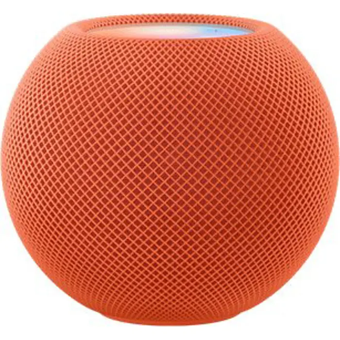 Apple HomePod mini, speakers (orange, WiFi, Bluetooth, Siri), MJ2D3D/A