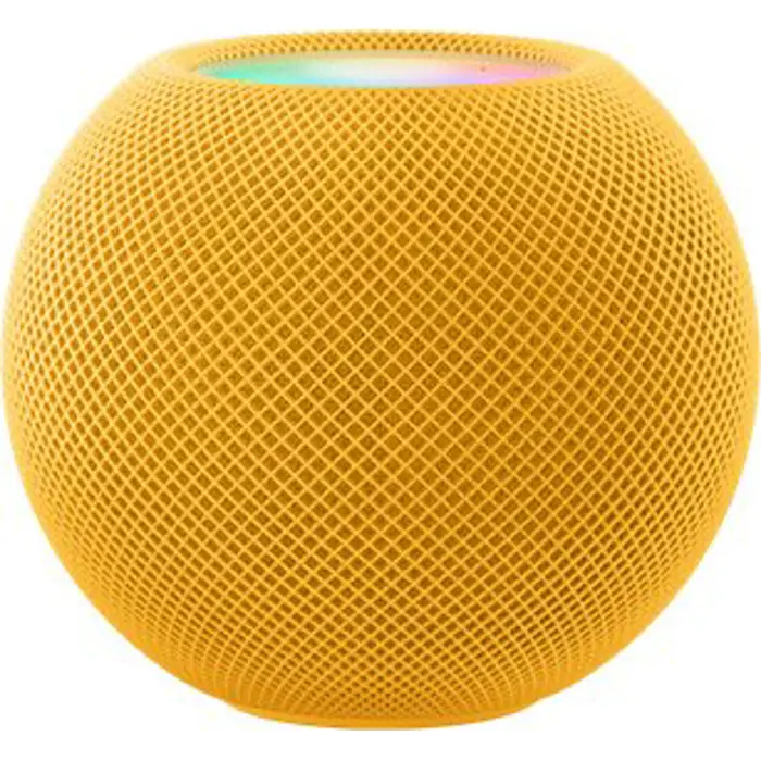 Apple HomePod mini, speakers (yellow, WiFi, Bluetooth, Siri), MJ2E3D/A