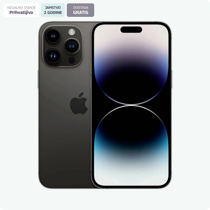 Apple iPhone 14 Pro 256GB Space Black - OBNOVLJENO