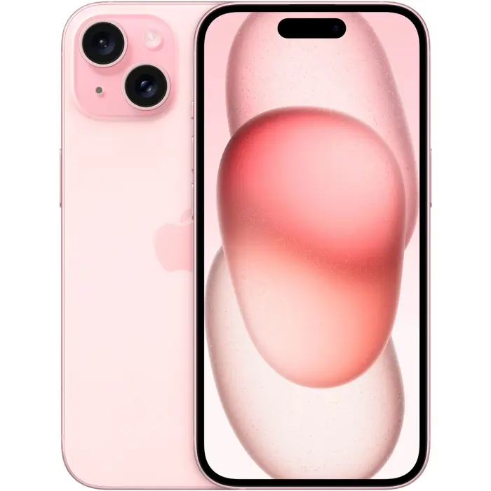 Apple iPhone 15 - 6.1 - 128GB, Mobile Phone (Rose, iOS, NON DEP)