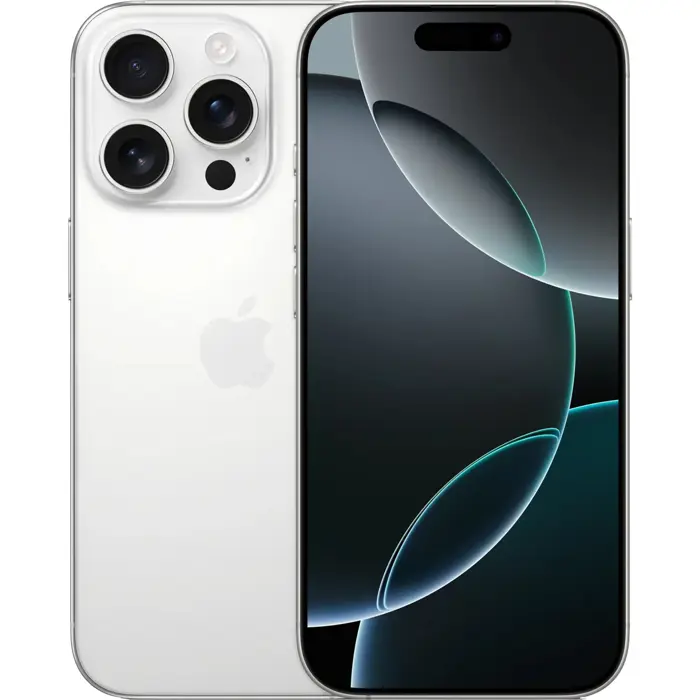 Apple iPhone 16 Pro - 6.3 - 128GB, Mobile Phone (Titanium White, iOS)
