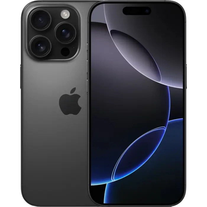 Apple iPhone 16 Pro - 6.3 - 256GB, Mobile Phone (Titanium Black, iOS, NON DEP)