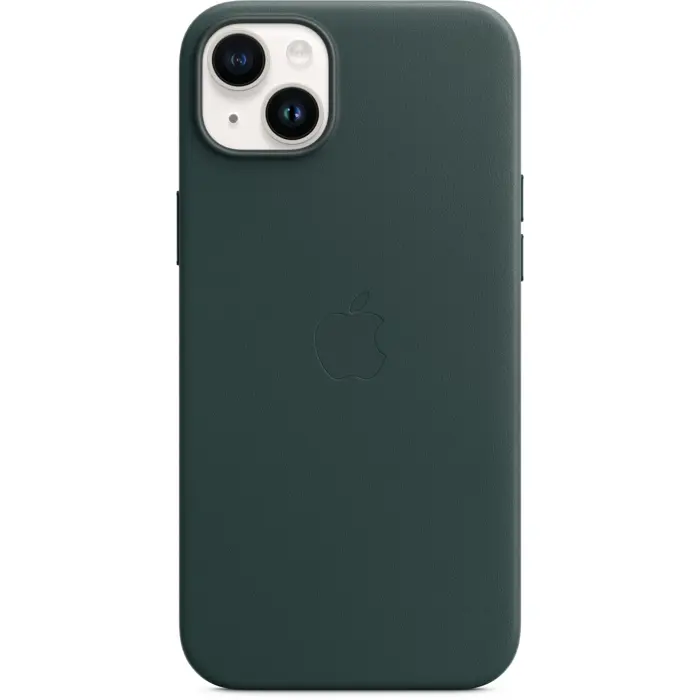 Apple Leather Case with MagSafe, Cell Phone Case (Dark Green, Forest Green, iPhone 14 Plus)