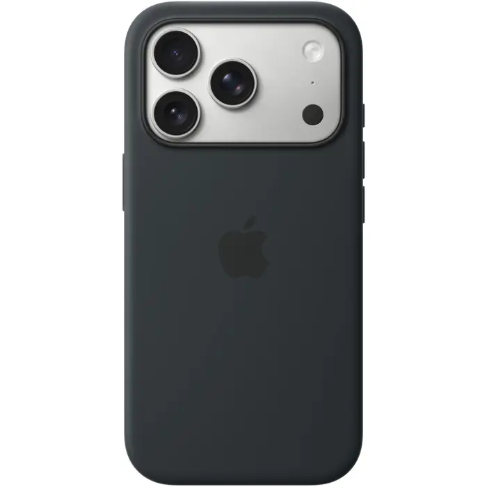 Apple silicone case with MagSafe (black, iPhone 17 Pro)
