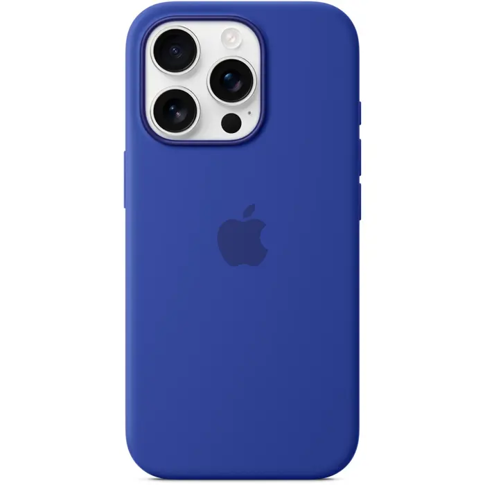 Apple Silicone Case with MagSafe (blue, iPhone 16 Pro)