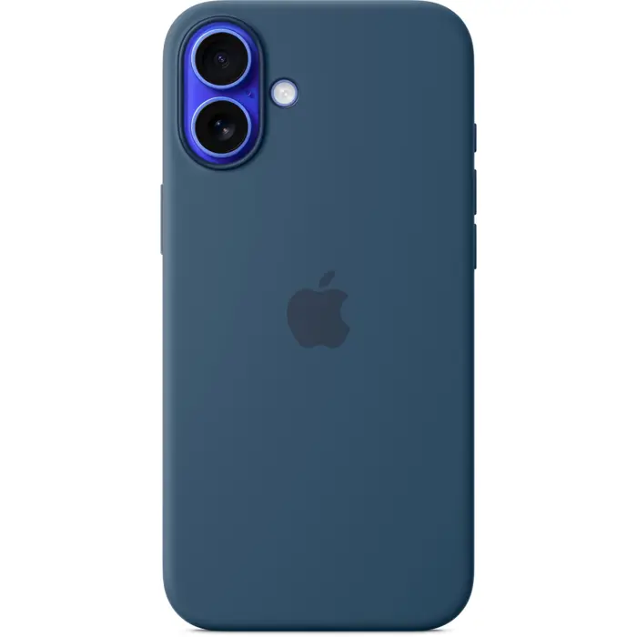 Apple Silicone Case with MagSafe (dark blue, iPhone 16 Plus)