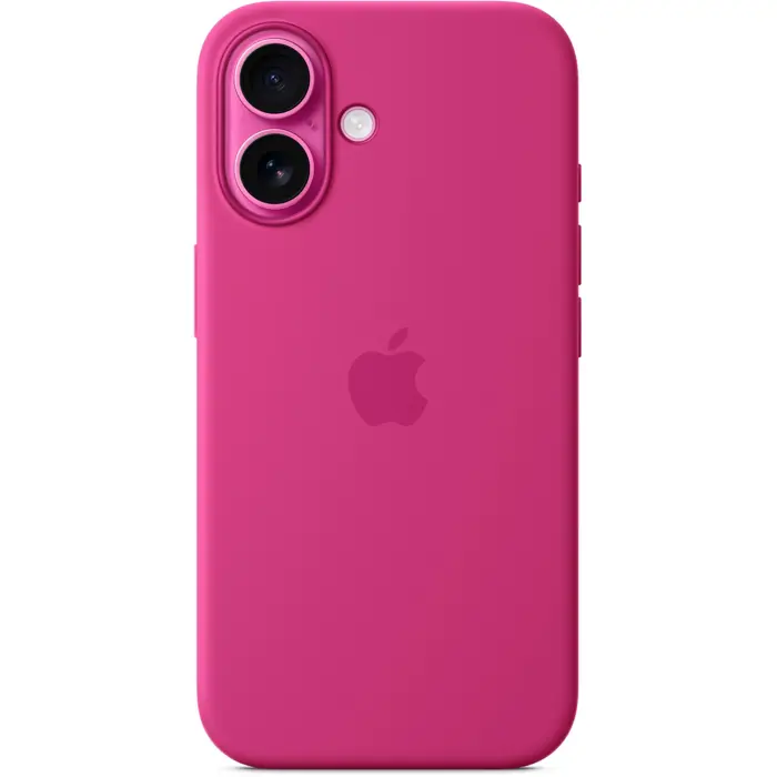 Apple Silicone Case with MagSafe (fuchsia, iPhone 16)