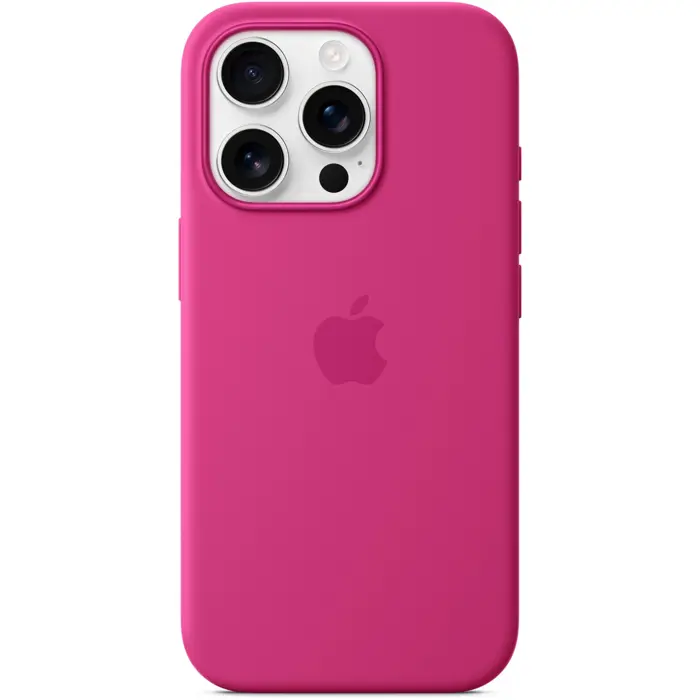 Apple Silicone Case with MagSafe (fuchsia, iPhone 16 Pro)