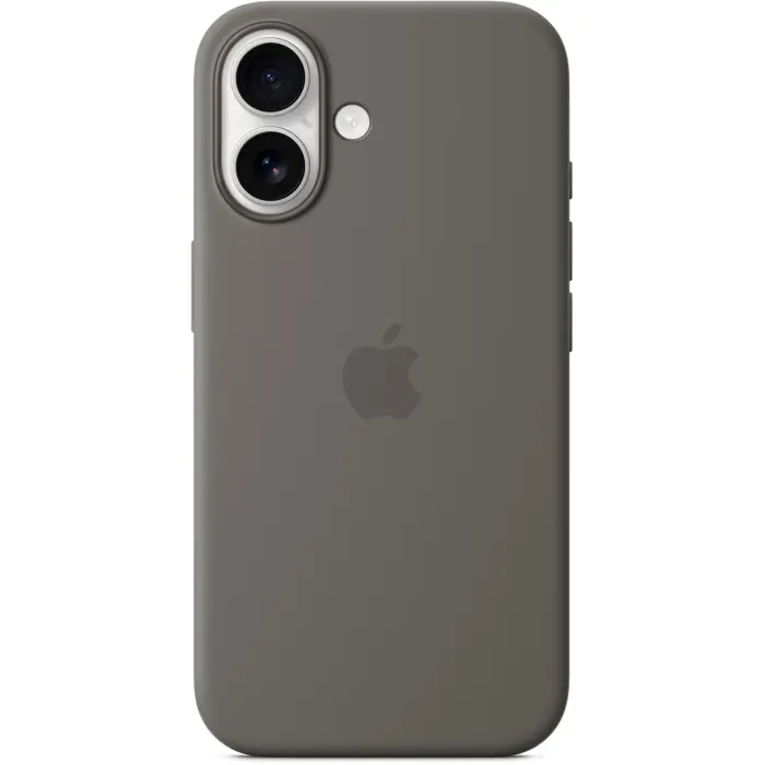 Apple Silicone Case with MagSafe (grey, iPhone 16)
