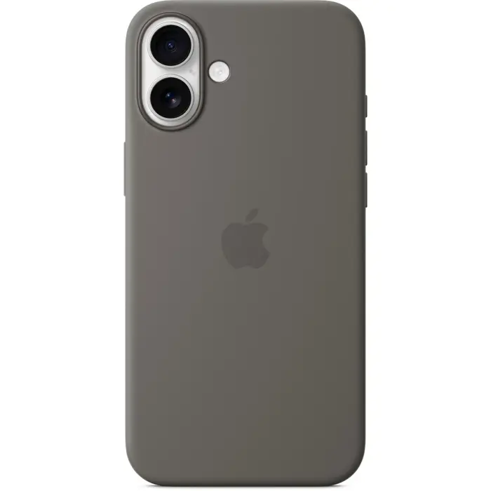 Apple Silicone Case with MagSafe (grey, iPhone 16 Plus)