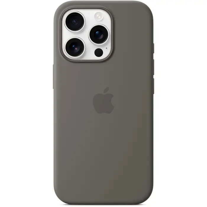 Apple Silicone Case with MagSafe (grey, iPhone 16 Pro)