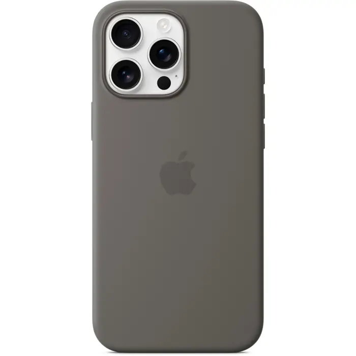 Apple Silicone Case with MagSafe (grey, iPhone 16 Pro Max)