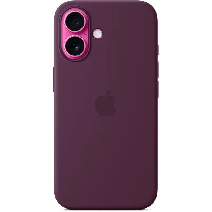 Apple Silicone Case with MagSafe (plum, iPhone 16)