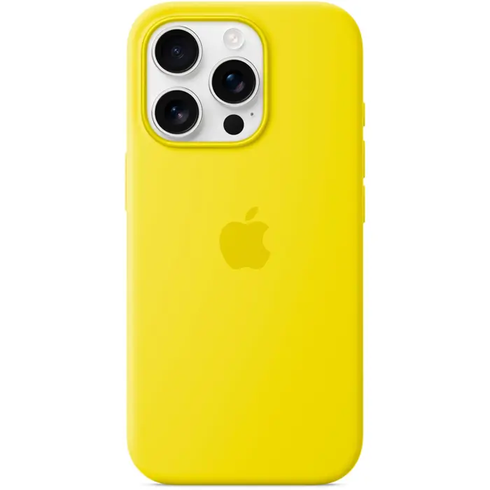 Apple Silicone Case with MagSafe (yellow, iPhone 16 Pro)
