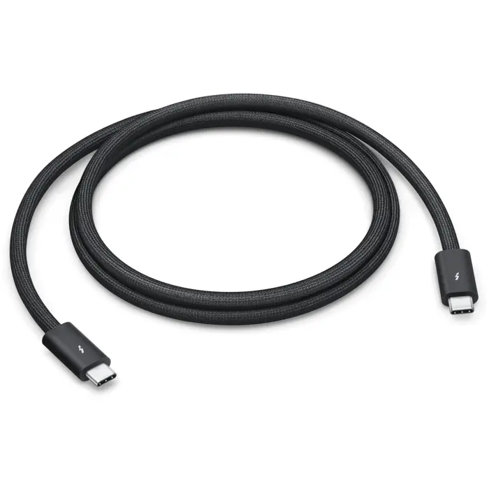 Apple Thunderbolt 5 Pro Cable (black, 1 meter, sleeved)