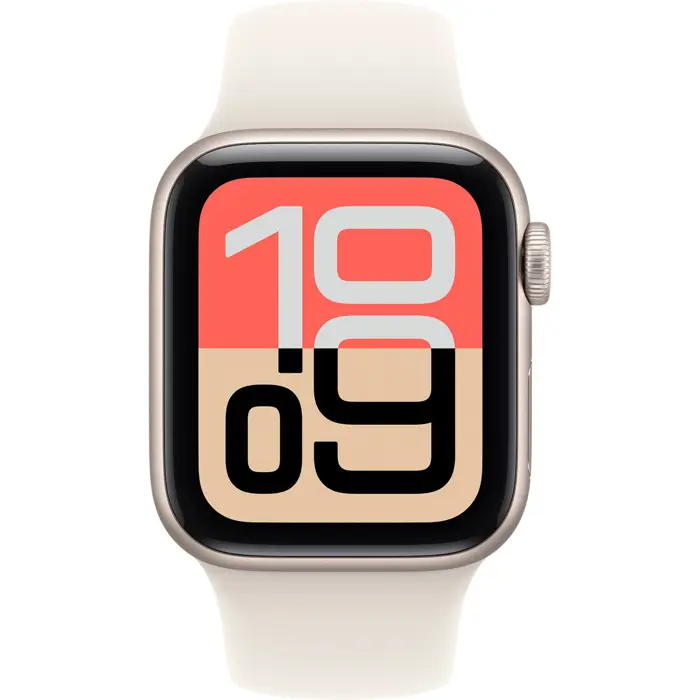 Apple Watch SE 3, Smartwatch silver, aluminum, 40 mm, Polarstern sport band M/L, Cellular