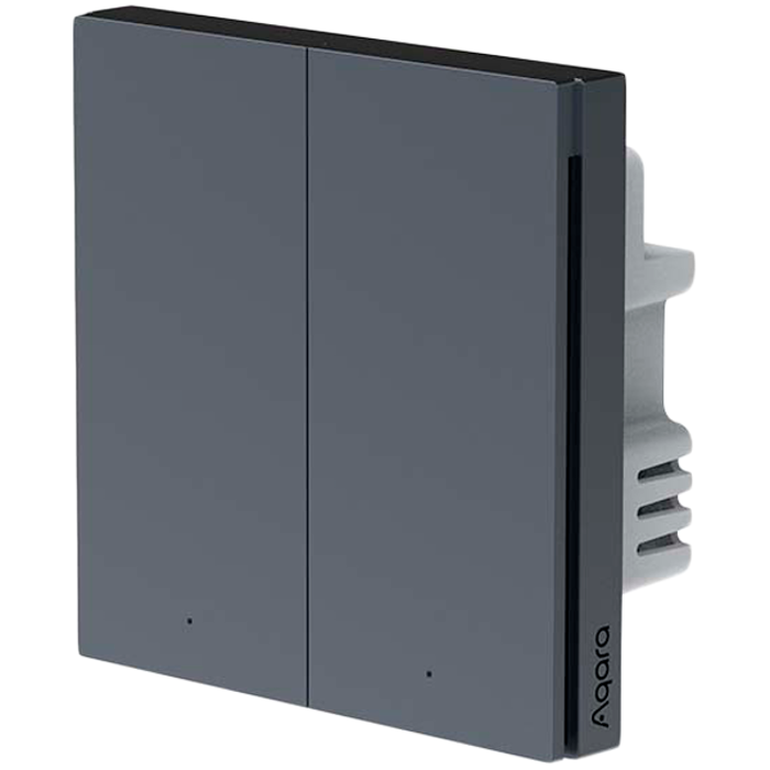 Aqara Smart Wall Switch H1 (with neutral, double rocker): Model: WS-EUK04; SKU: AK074RUG01