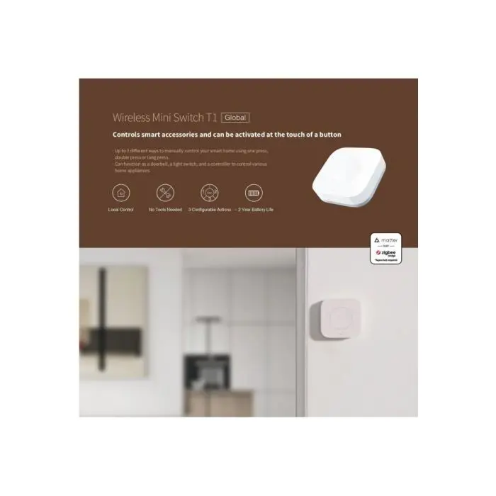 AQARA wireless mini switch T1 (WB-R02D)