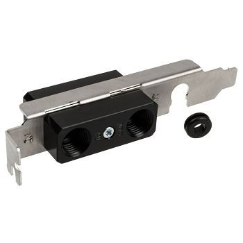 Aqua computer G1/4 housing feed-through via slot bracket 