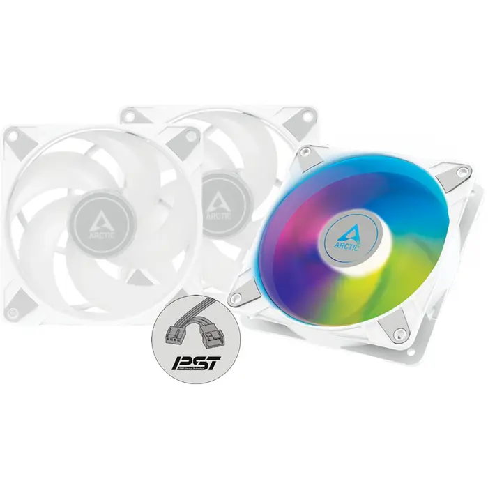 Arctic P12 PWM PST A-RGB 0dB pack of 3 120x120x25, case fans (white/transparent, pack of 3)