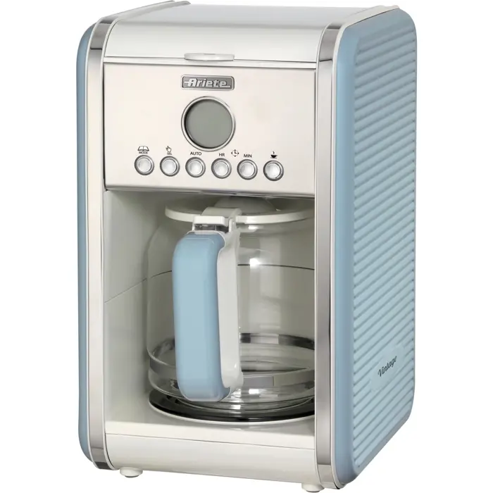 Ariete American Vintage, filter machine (light blue/cream, 4-12 cups)