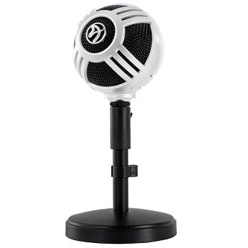 Arozzi Sfera table microphone, USB - white SFERA-WHITE