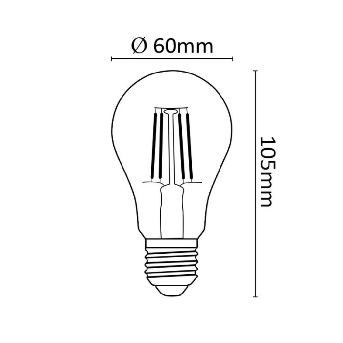 Asalite LED 7W, E27, 4000K, 806lm