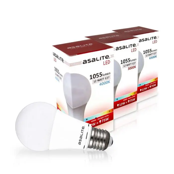 ASALITE LED bulb E27 12W 3000K 1055lm