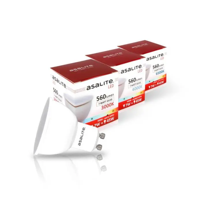 ASALITE LED bulb GU10 7W 4000K 560lm