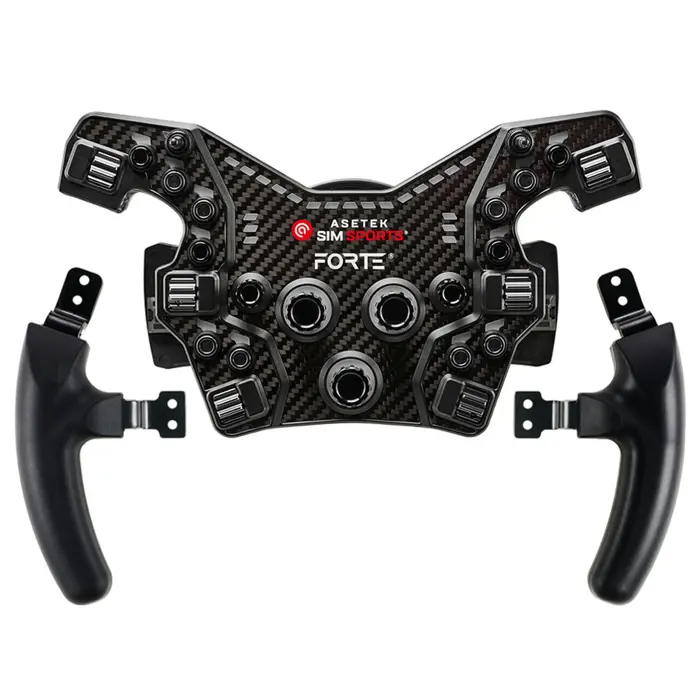 Asetek SimSports Forte Formula Button Box V2 - schwarz + Formula Regular Handles-GABU-647