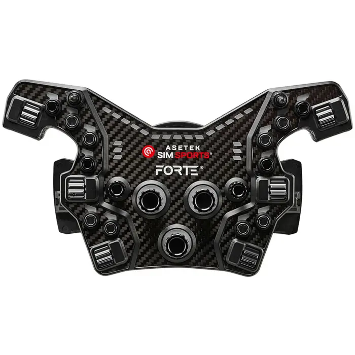 Asetek SimSports Forte Formula Button Box V2 - schwarz + Suede Handle-GABU-650