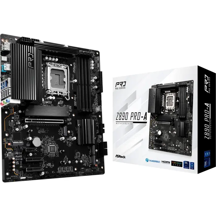 ASRock Asro Z890 Pro-A - Socekt 1851 - motherboard (black)