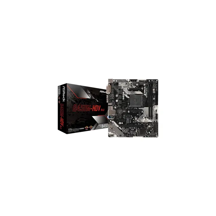 Asrock B450M-HDV R4.0, mATX, 2xDDR4, S.AM4