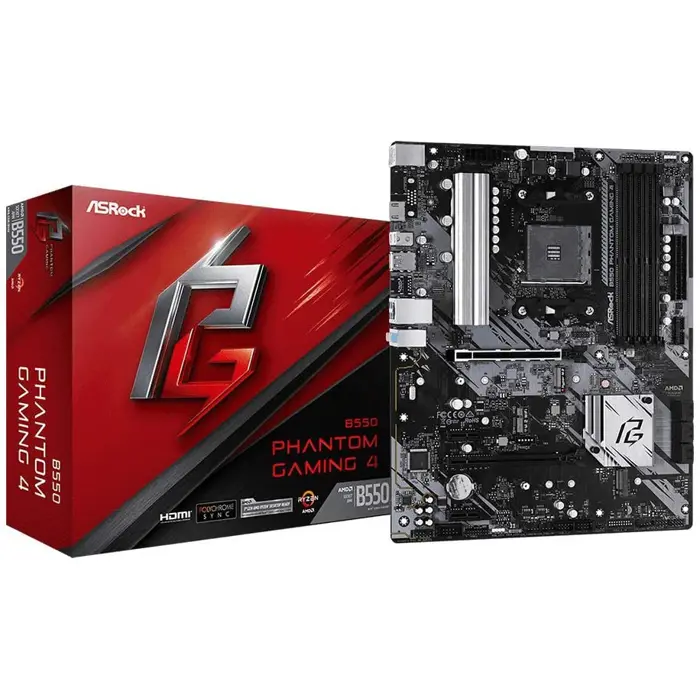 Asrock B550 Phantom Gaming 4 - Socket AM4 - mainboard