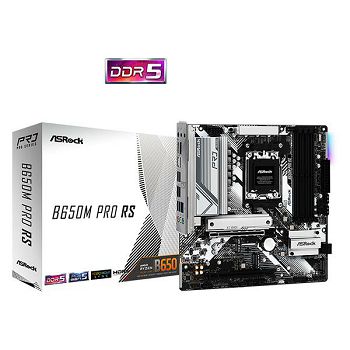 ASROCK B650M PRO RS AM5 mATX 4x DDR5