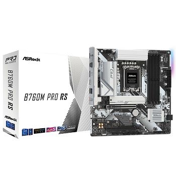 ASRock B760M Pro RS, Intel B760 Mainboard - Socket 1700, DDR5 90-MXBLH0-A0UAYZ